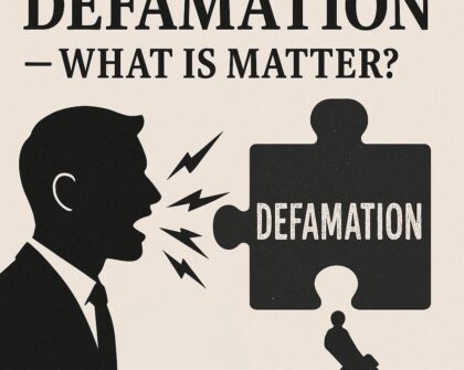 Defamation what is matter
